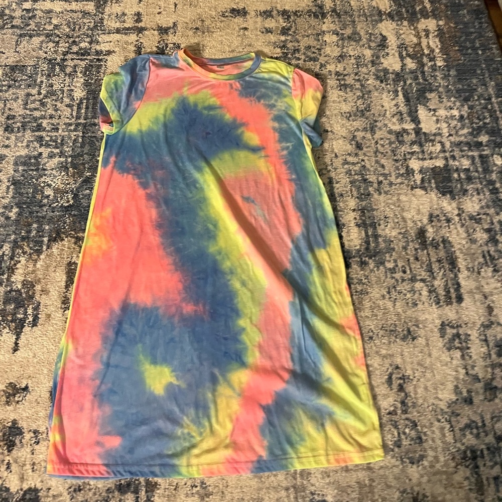 Colorful Tie-Dye Dress